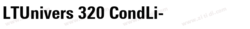 LTUnivers 320 CondLi字体转换